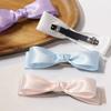 Beautiful Bowknot Barrettes Solid Color Santa 15cm Large Double-layer Bowknot Ponytail Hair Clips Woman Headwear
