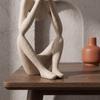 3pcs White Thinker Statue Lightweight Art Collectible Creative Abstract Sculpture  Living Room Decor