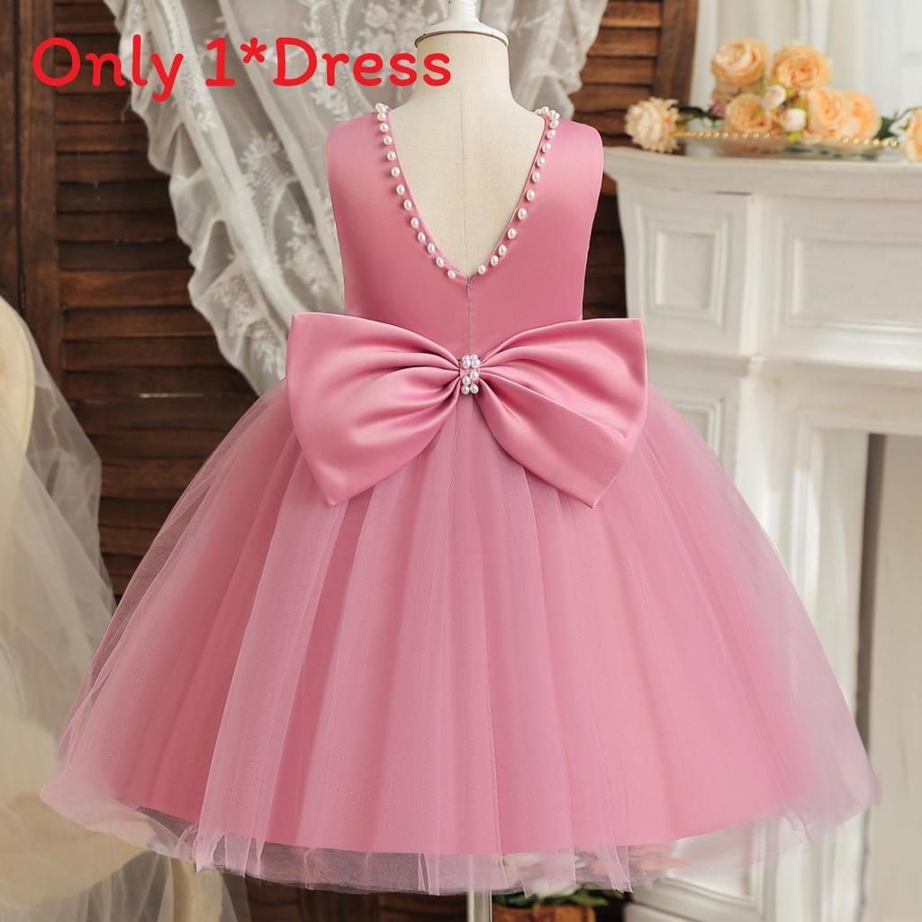 Princess Girls Dress With Tulle Skirt For Birthday Party And Wedding Ceremony