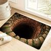 3D Flat Optical Illusion Doormat Non-slip Lifelike Bathroom Carpet Water-absorbing Durable Bedroom Door Rug Entrance Decor