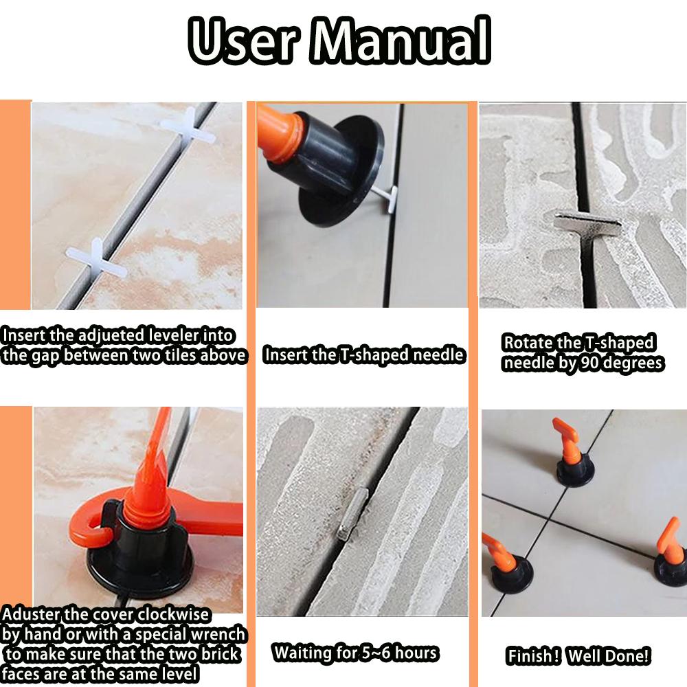 11-1202PCS Система выравнивания напольной плитки, зажимы, набор строительных инструментов, регулятор уровня, ручные инструменты для укладки плитки на стену, локаторы, распорки