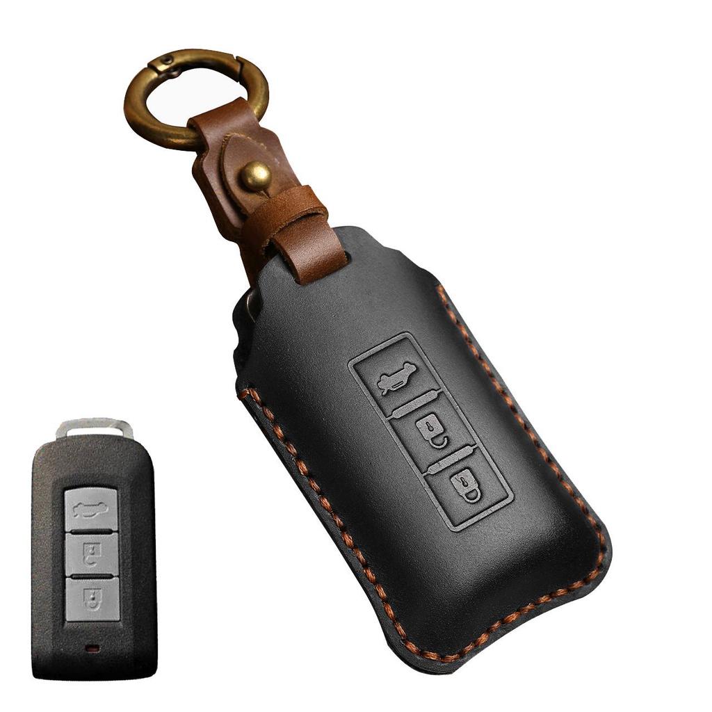Чехол для ключа автомобиля из натуральной кожи ручной работы для Mitsubishi Pajero/Outlander