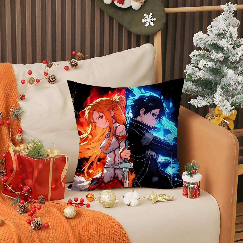 Асуна Sword Art Online Progressive Наволочка Двусторонняя Удобная Наволочка Подходит для Автомобиля Дивана Спальни и Других Мест