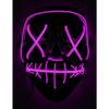 Accessory - Luminous Fuchsia LED Mask for Adults