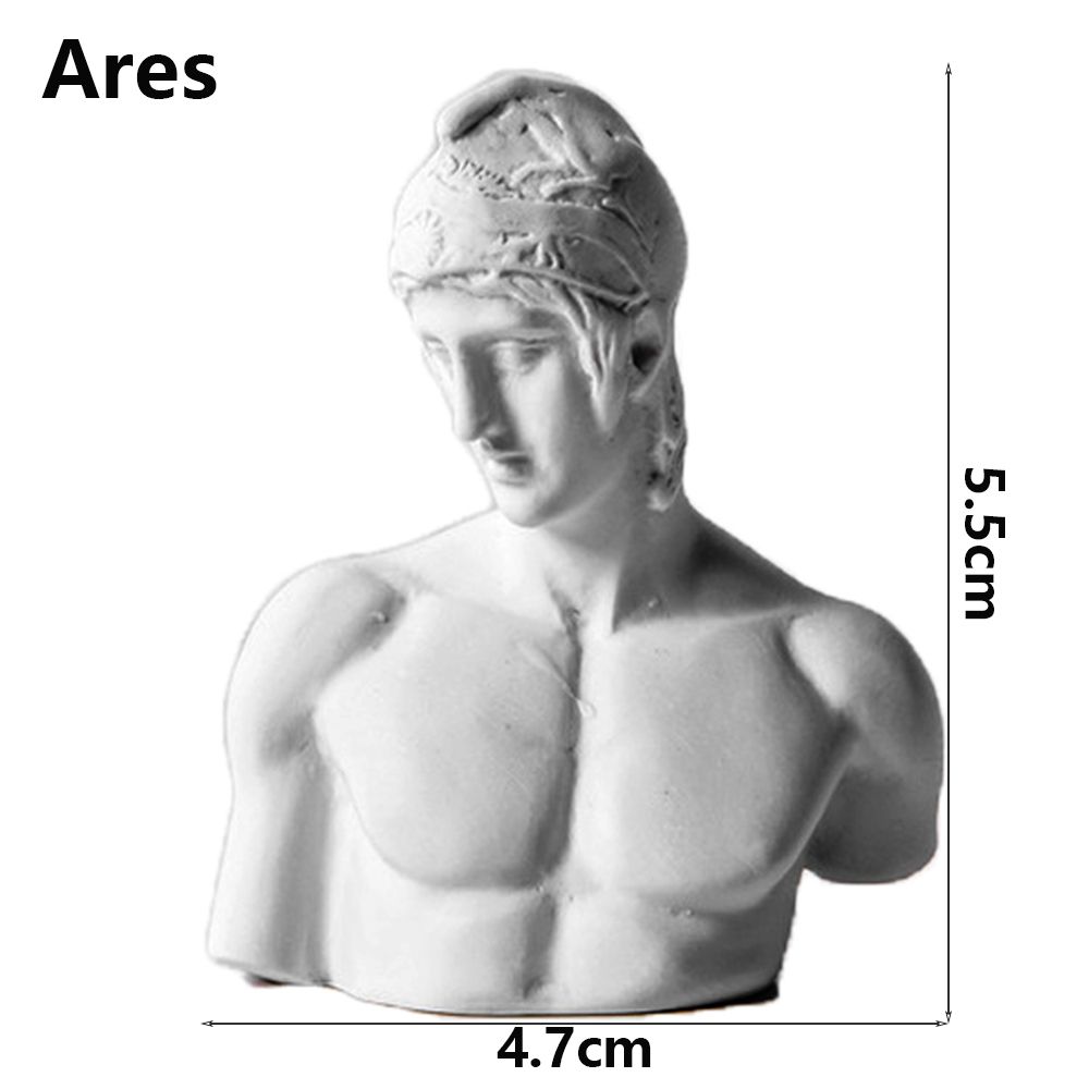 Desktop Ornament Greek Mythology Figurine Plaster Bust Statue Gypsum Portraits Famous Sculpture