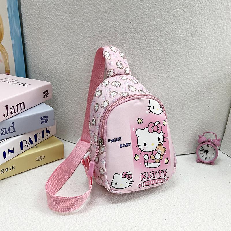 New cartoon children's breast bag, cute kindergarten schoolbag, fashionable children's diagonal straddle backpack, snack toy shoulder bag