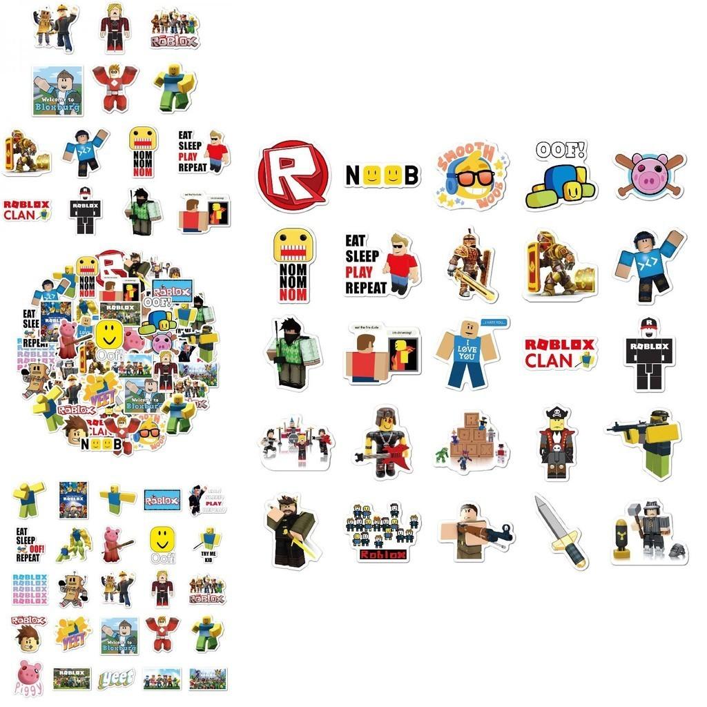 50 шт. Разноцветные водонепроницаемые стикеры Roblox для DIY ноутбука, скейтборда и багажа