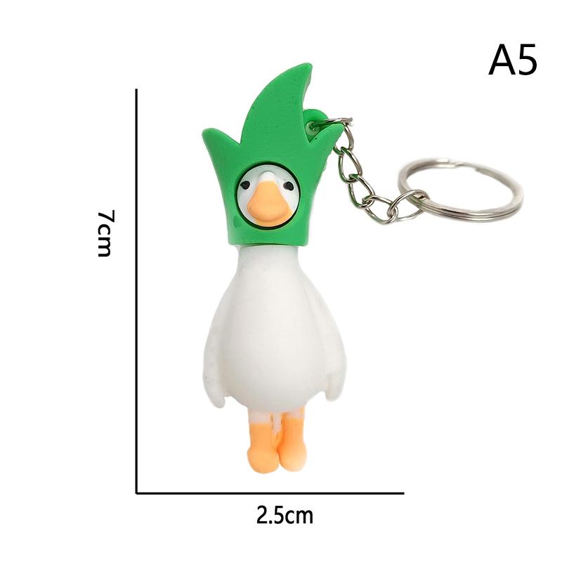 Милый брелок в виде цветка утки, животного, для женщин, мужчин, друзей, подарок, креативный, забавный, мультяшный, гусь, кукла, сумка, коробка, автомобильный ключ, ювелирные изделия