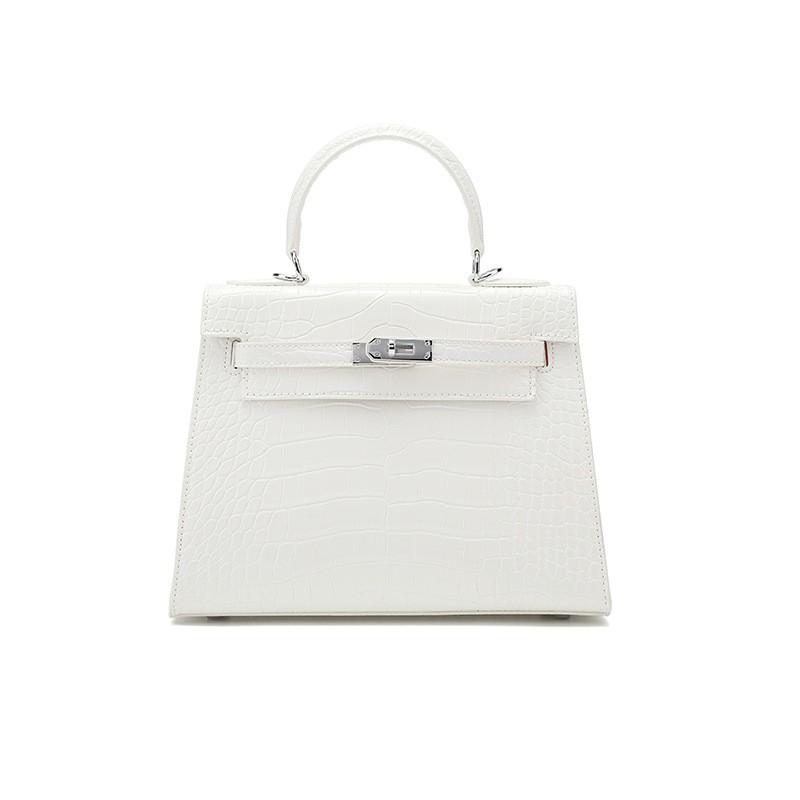 Crocodile Texture Leather-look Tote Bag Women Stylish Shoulder Crossbody Handbag Medium Size Urban Chic Design