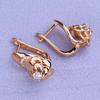 MINTHA Clip Earrings Trendy Fashion Jewelry Cubic Zirconia Earrings For Women Flower Rose Gold Color Earrings
