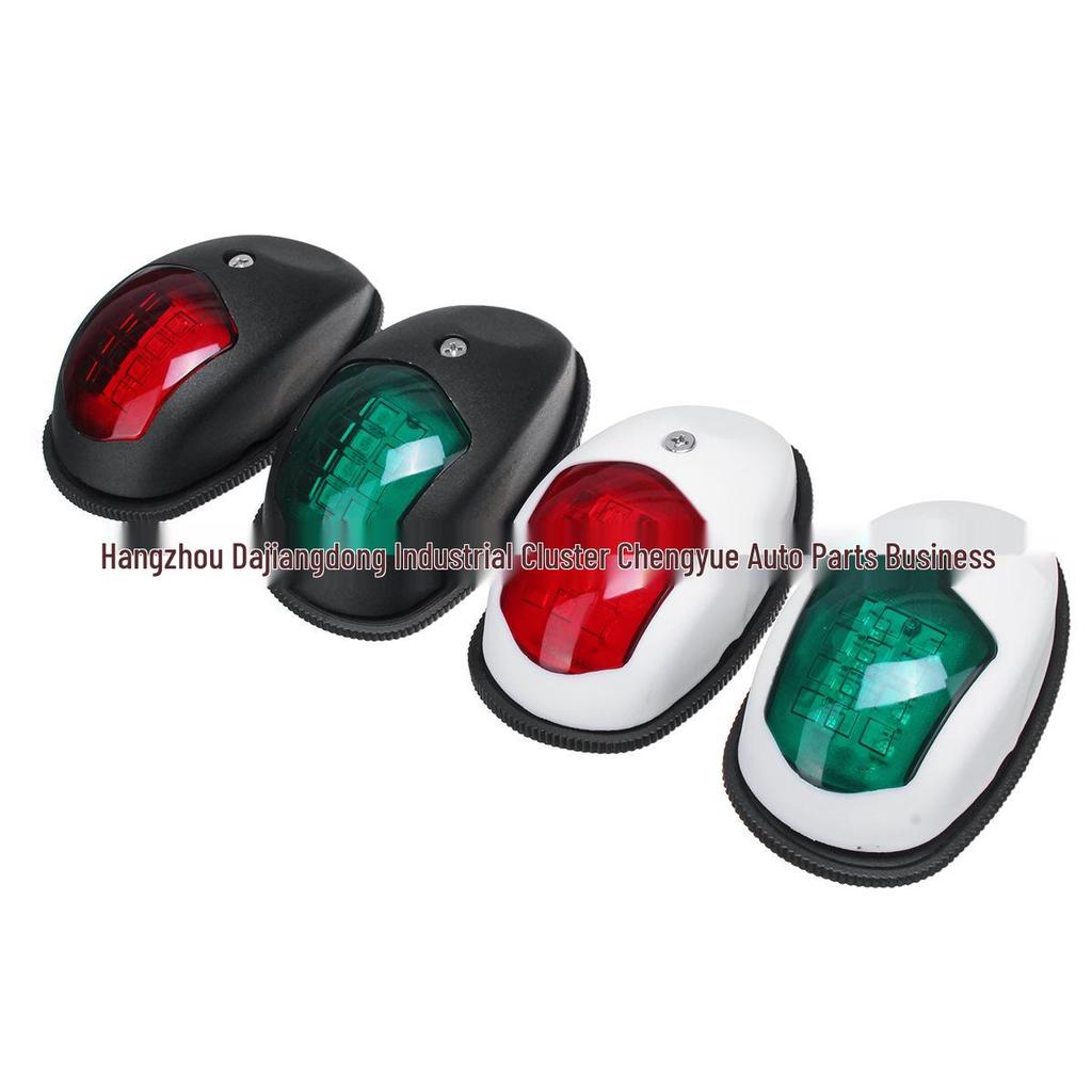 Широковольтный бортовой огонь для яхты: 10В-30В, Белый/Черный, Навигационный и Предупреждающий Огонь