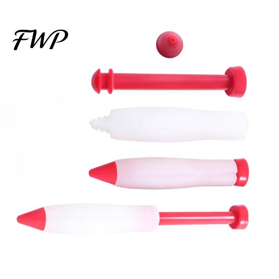 Thick Wall Condiment Pen Baking Decoration Thickened Silicone Piping Reusable Chocolate Easy Clean Sauce Holder Jam Dressing for And Salad Food