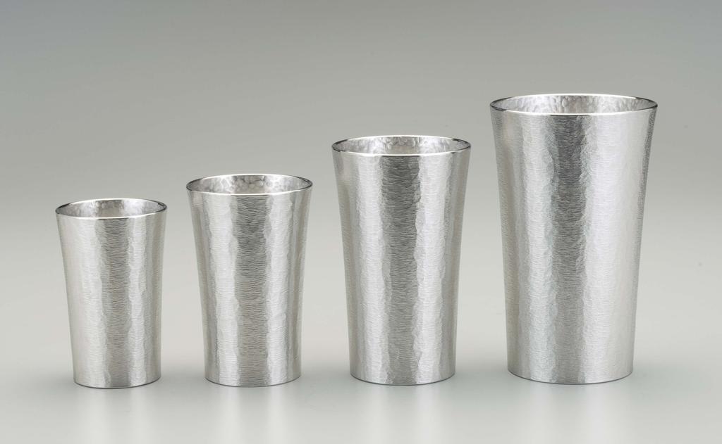 Osaka Tinware Osaka Naniwa Tinware Traditional Craft Sake Ware Silky Series Tumbler Standard Small (Suzuki) 25-1-1