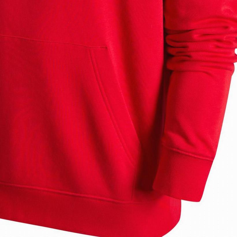 Nike Удобная повседневная спортивная толстовка с длинным рукавом с логотипом, мужские толстовки University-Red White HF1177-657