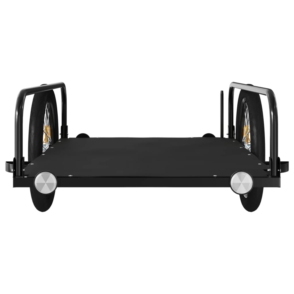 Bicycle Trailer Black 135 x 70 x 37 cm Iron