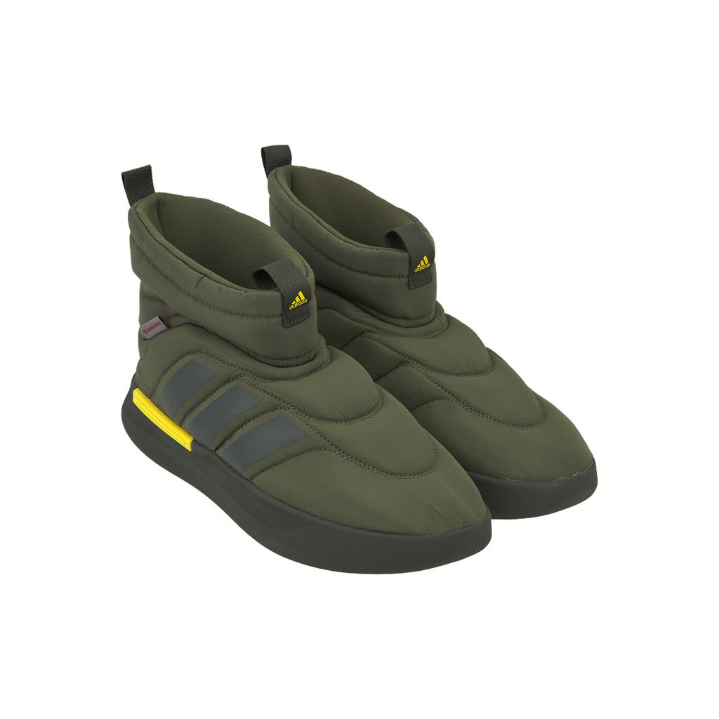 adidas Adipuff Модные Нескользящие Прочные Высокие Повседневные Кроссовки Унисекс Повседневная Обувь Рок-Оливково-Зеленый JR0069