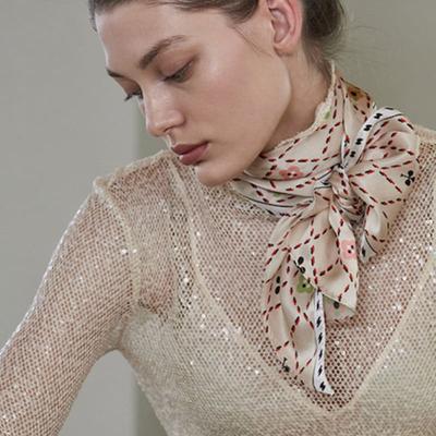 ANA MAISON Pretty Woman Long Petit Silk Scarf [PML-1407]