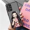 Матовый чехол Anime Demon Slayer для Samsung Galaxy A52 A12 A51 A32 A21s A71 A32 5G A12 A22 A53 A70 A50 A30 Жесткий чехол для телефона