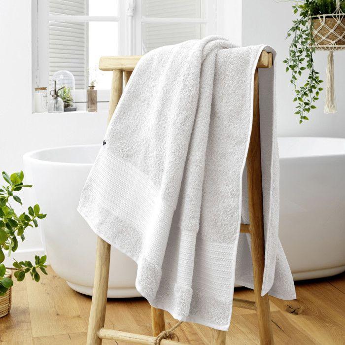 Drap de bain "Garance" 90 x 150 cm / 100% Coton Bio / 600 gr/m² l'Effet Papillon - Garance Chantilly - Drap de bain 90 x 150 cm