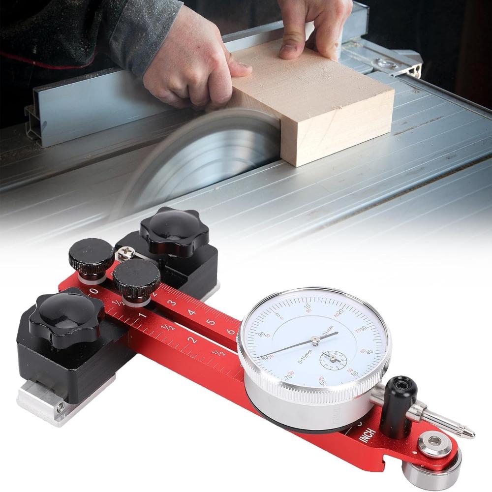 Adjustable Dial Indicator Red Thin Rip Jig Guide Durable Alignment Tool
