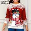 Women's Fashion Casual Christmas Printing Long Sleeve Hoodies & Sweatshirts