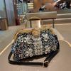 Новая модная и стильная сумка через плечо с большой вместимостью, пайетками и алмазной инкрустацией
