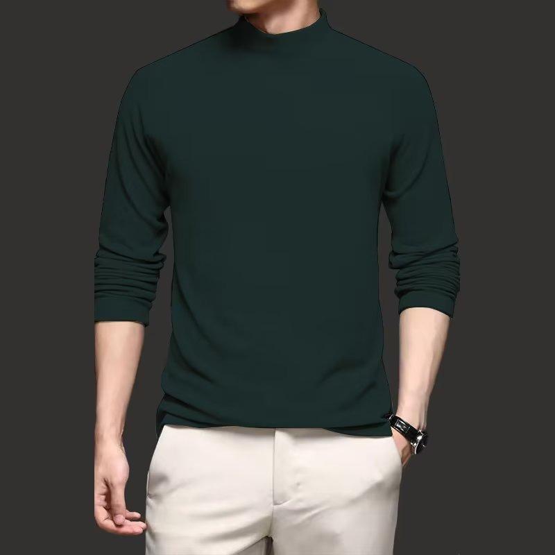 Мужская осенне-зимняя немецкая бархатная водолазка с длинным рукавом