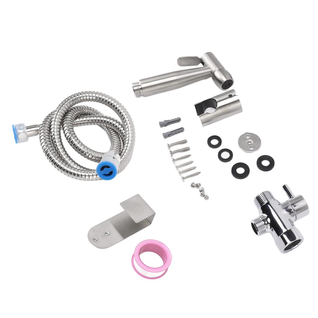 Kitchen Sink Sprayer Kit 304 Stainless Steel Handheld Bidet Sprayer Replacement for Toilet