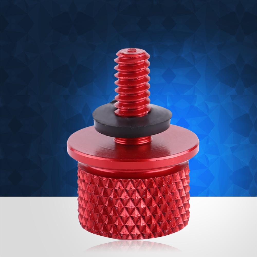 Red Quick Release Seat Bolt CNC Machined Motorcycle Seat Knob Bolt Aftermarket Replacement