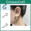 Ear Unique Snakeshaped Cuffs For Women Edgy Alloy Metal Long Earrings