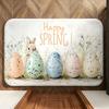 Festival Easter Floor Mat Soft Flannel Entrance Door Mat Non Slip Absorbent Bathroom Bedroom Floor Rug