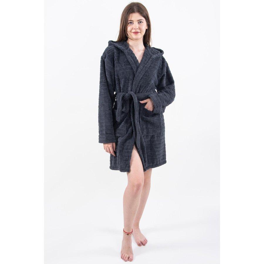Женский зимний халат Welsoft с капюшоном и халатом