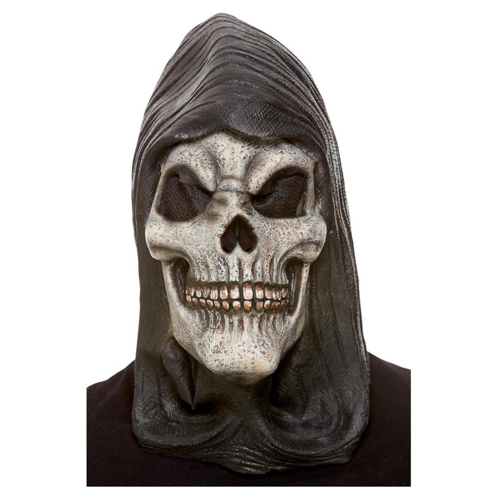 Smiffys Unisex Adult Hooded Skeleton Latex Mask