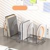 Save Space Handle Bookends Transparent Divider Book Stand Minimalism Desk Storage Rack