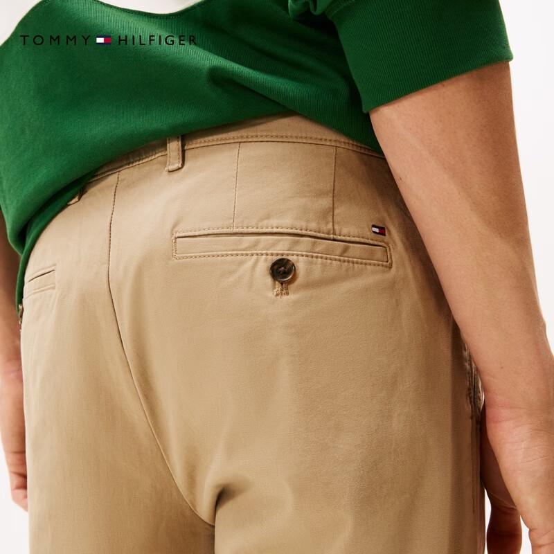 Tommy Hilfiger Мужские классические прямые эластичные брюки