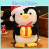 Christmas Santa Claus Snowman Penguin Sled Plush Doll Pendant Toy Children