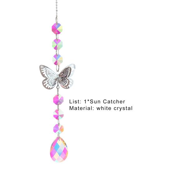 Подвеска «Ловец Солнца» Привлекательный мечтательный Прочный замечательный искусственный кристалл Радужный подвесной орнамент для сада