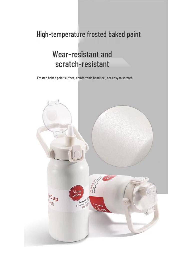 316 Food Grade Insulated Water Bottle, Large Capacity, Portable Sports Kettle for Men & Women, Outdoor Use, Custom Logo Option