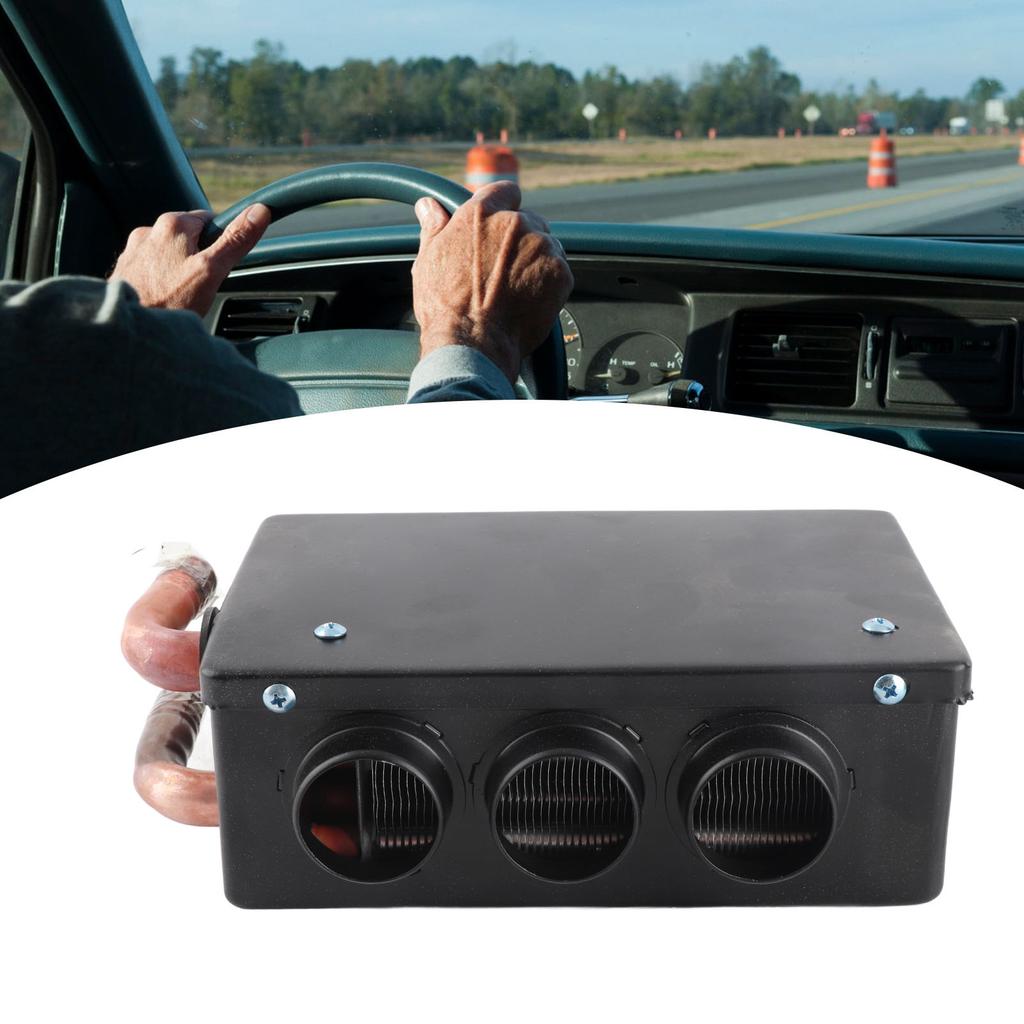 12 В 50 Вт Автомобильный обогреватель с 3 отверстиями, портативный зимний быстрый нагрев, теплее, с удалением мороза, низкий уровень шума