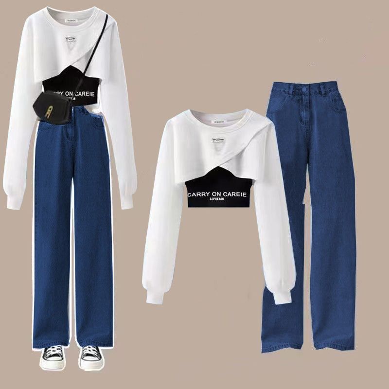 Dopamine Cool и Cool Salt Style Girl Крутые и стильные уличные рабочие брюки, костюм для горячей девушки, школьная форма, толстовка с капюшоном из трех частей