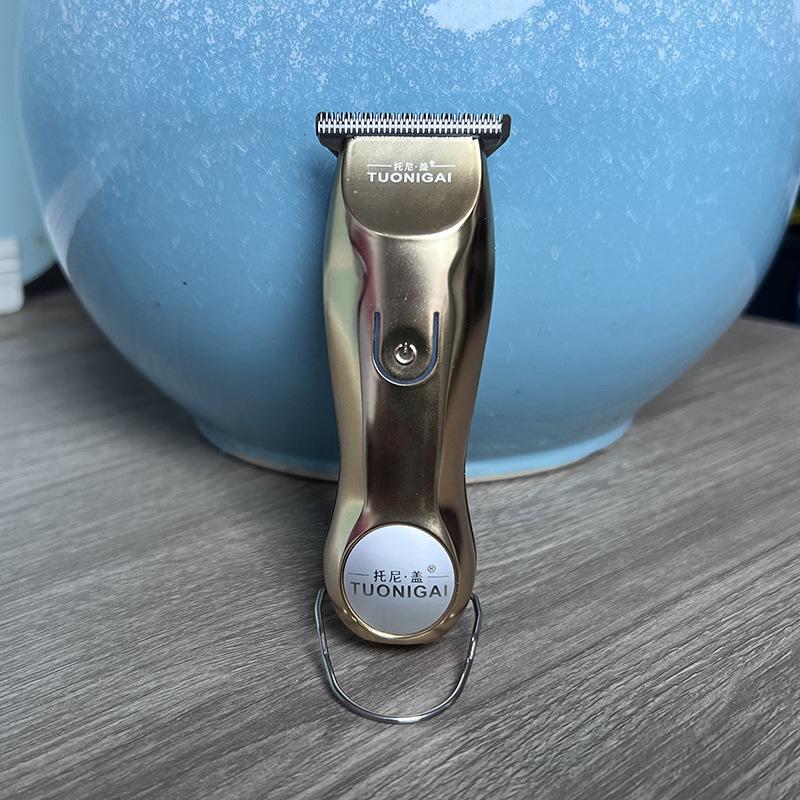 0,1 мм Т-образная машинка для стрижки волос, золотая машинка для стрижки волос, золотой, серебряный триммер для салона, 110 220 В, парикмахерский электрический триммер для стрижки