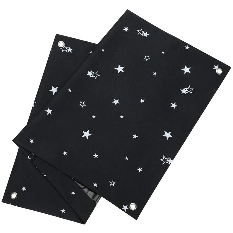 Suction Cup Curtain Sunshade Adjustable Blackout Blinds Foldable Curtain Removable Cloth