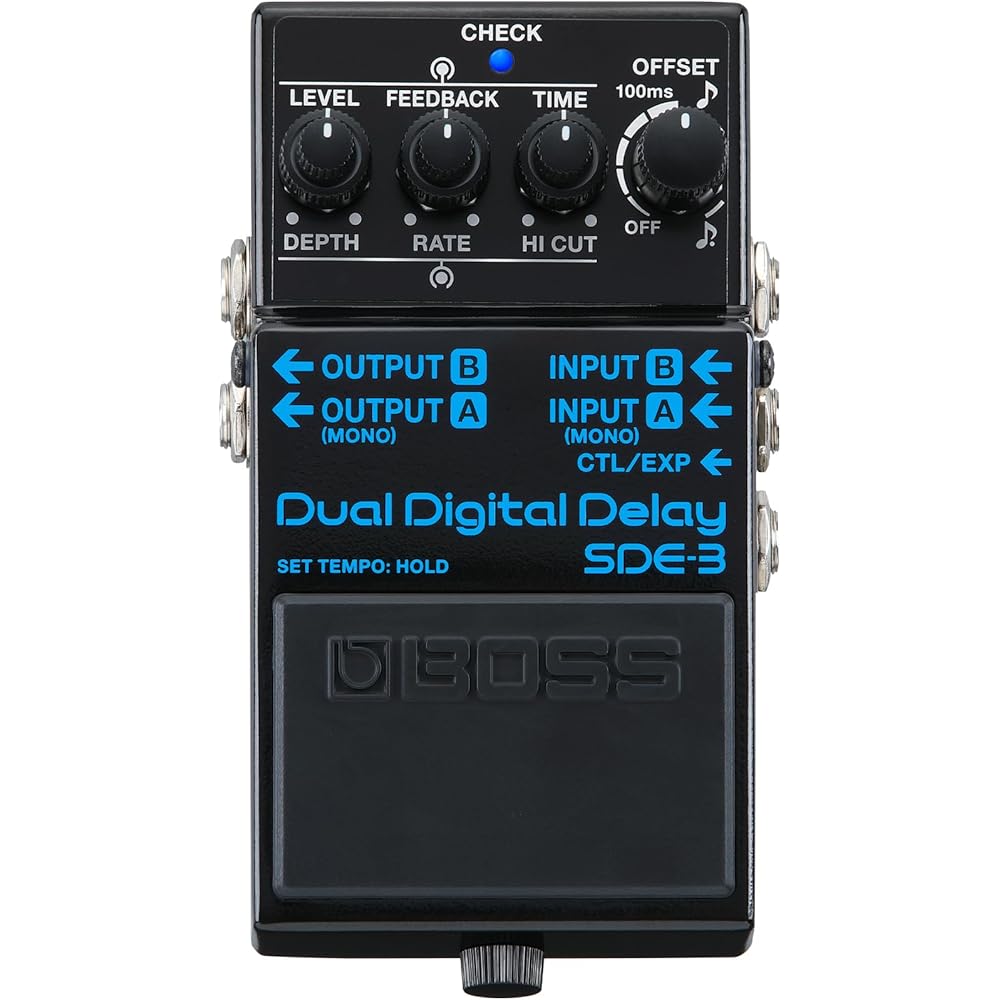 BOSS SDE-3 Dual Digital Delay Pedals | Authentic Sound from the Legendary Roland SDE-3000 | Compa...