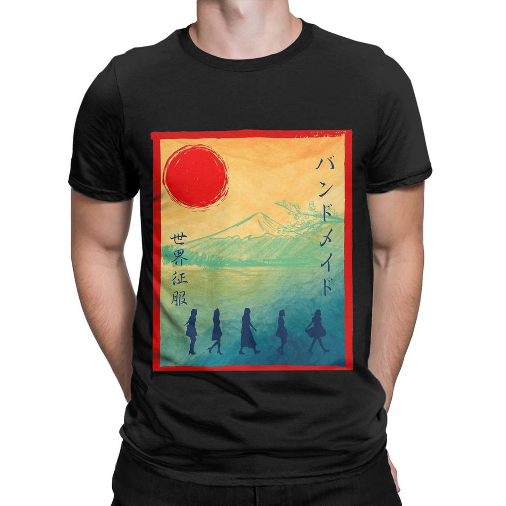 Band Maid band T Shirts Men's Pure Cotton Casual T-Shirt Round Collar Tee Shirt Short Sleeve Clothes Plus Size