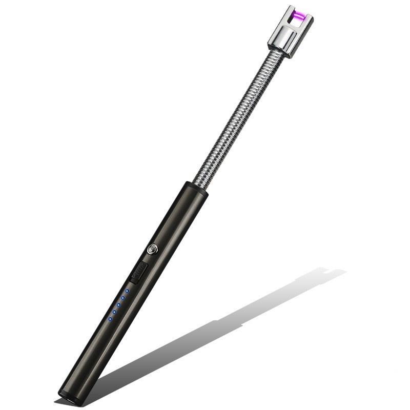 USB электрическая аккумуляторная длинная кухонная зажигалка для плиты ветрозащитная светодиодная плазменная дуга беспламенная свеча необычные зажигалки для улицы