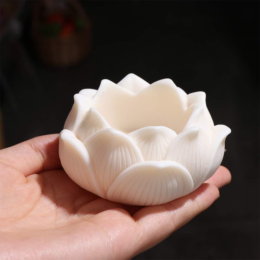 Милая статуэтка Будды Татхагаты с лотосом, китайский стиль, кокосовая фигурка, украшения для Будды, домашний настольный