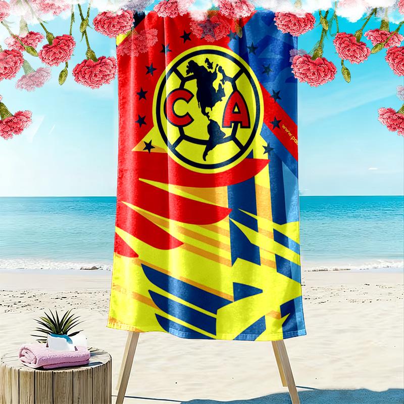 Club América Print Beach Towel, Large Soft Quick Dry Towel for Beach Camping Swimming