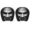 2Pcs Scary Face Printing Car Headrest Cover Car Headrest Protector  Auto Interior Accessories