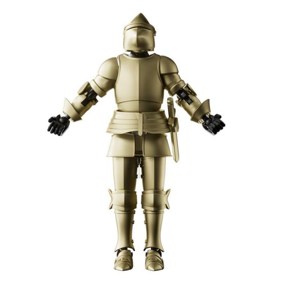 Armor Knight Action Figure with Accessories Movable Joints 3D Printed Medieval Warrior Soldier Model Toy Stress Relief Articulated Dummy Decoration