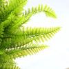 Artificial Plant Non-fading Artificial Greenery Realistic Plastic Ferns Green Leaves Fake Plant for Home Decoration